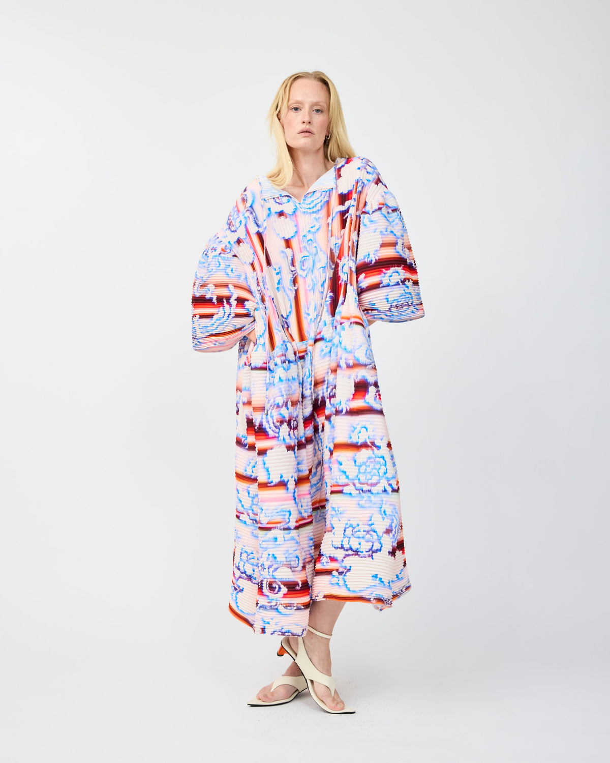 THEKLA HANDPLEATED DRESS IN LOTTE