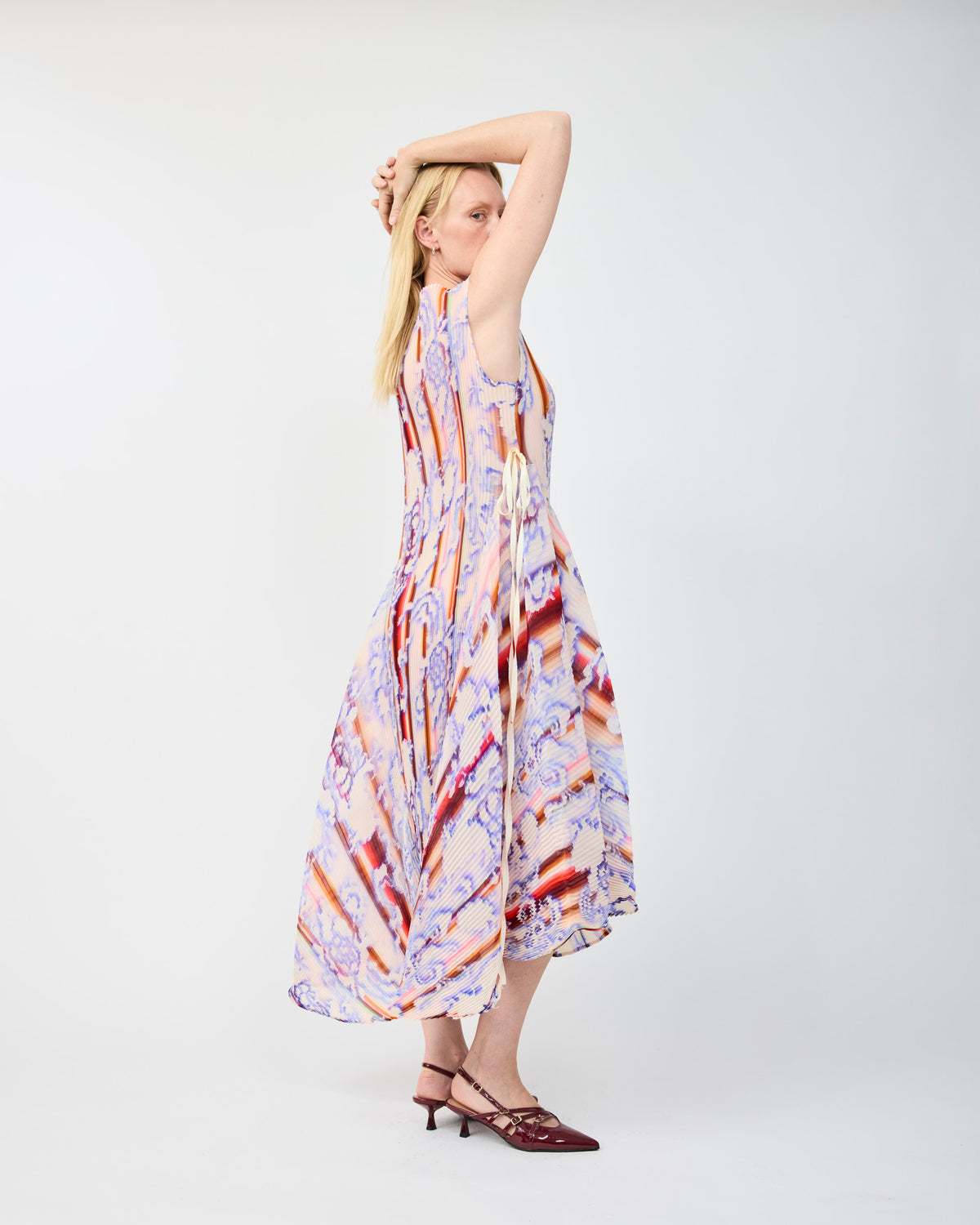 BARTHOLL PLEATED DRESS IN LOTTE