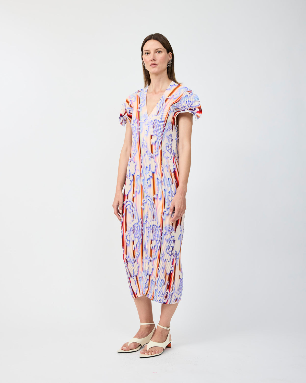 REVA PLEATED DRESS IN LOTTE