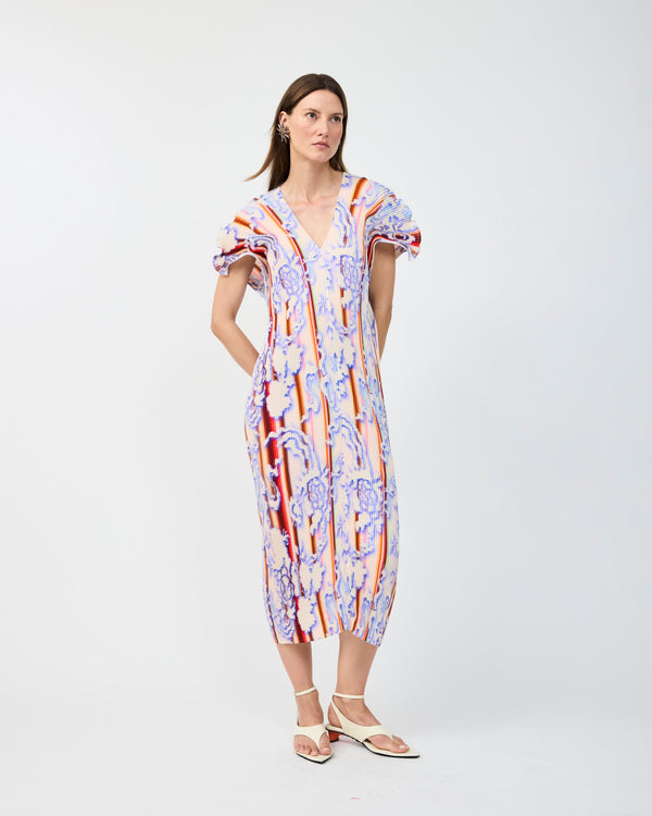REVA PLEATED DRESS IN LOTTE