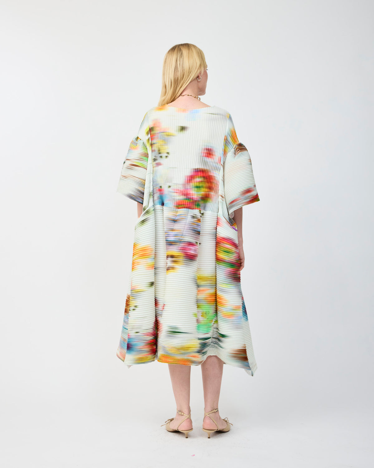 THEKLA HANDPLEATED DRESS IN CLARA