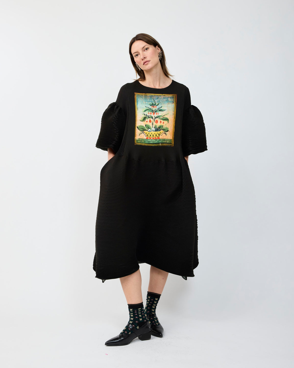 THEKLA PLEATED DRESS IN KOLLI