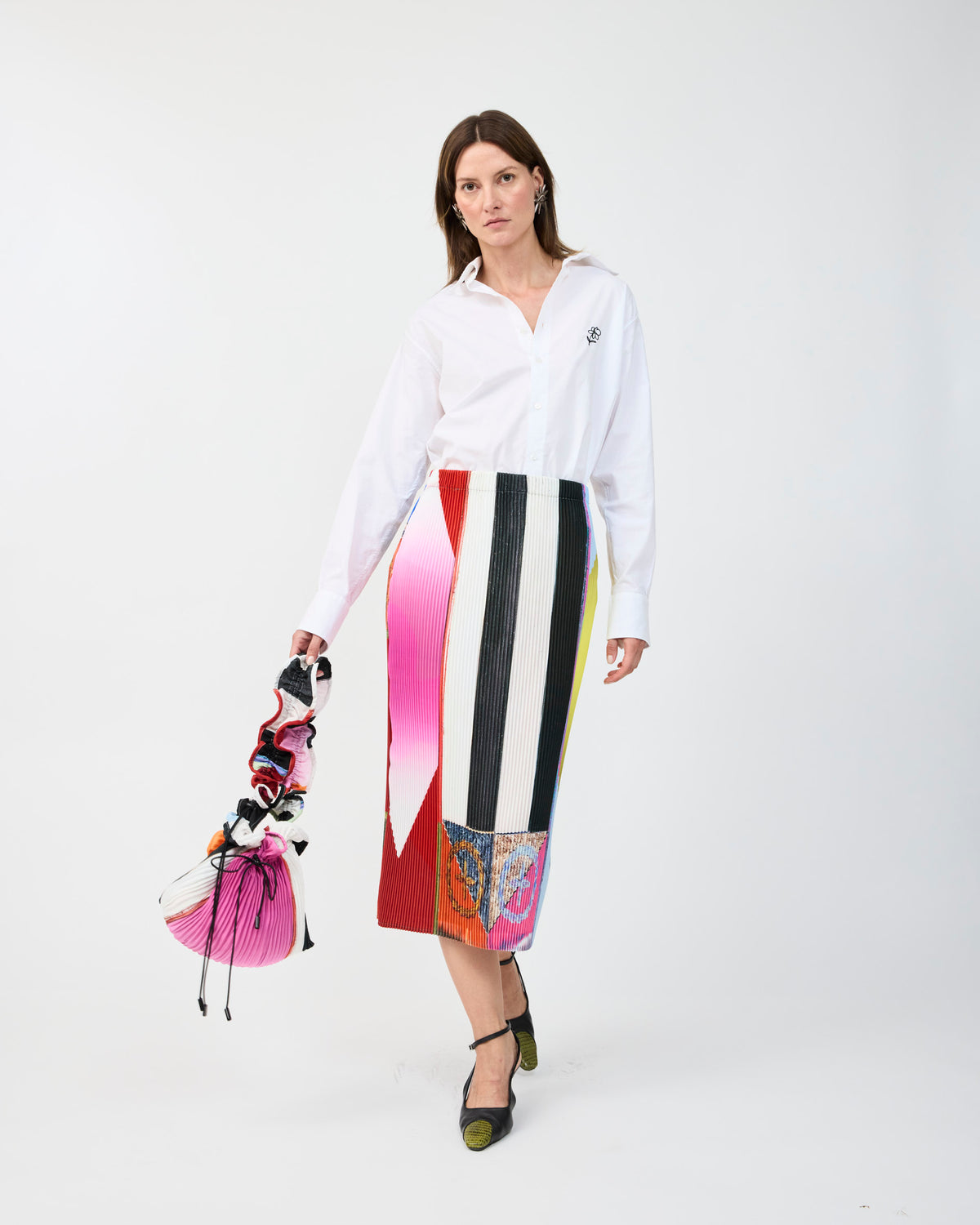 EKKE PLEATED SKIRT IN ASH