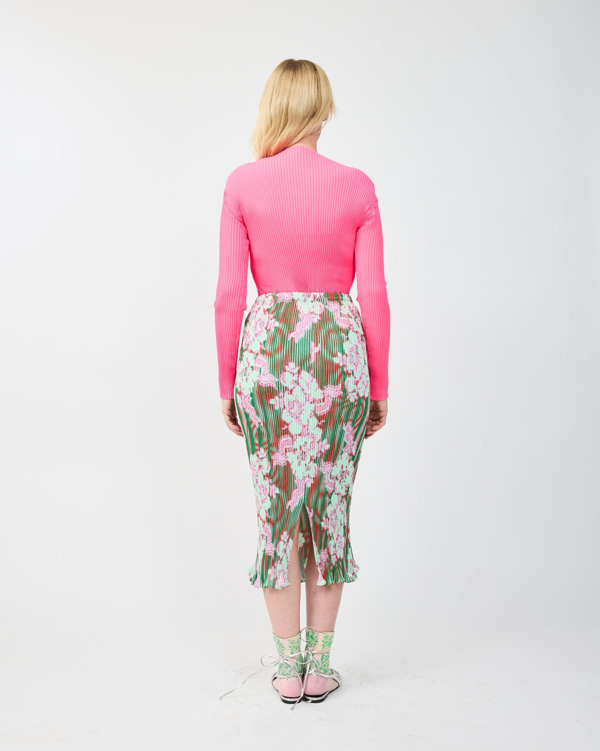 LEE PLEATED TOP IN PINK