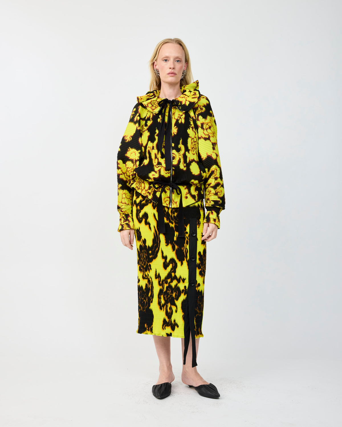 WILLI PLEATED JACKET IN AUGUST