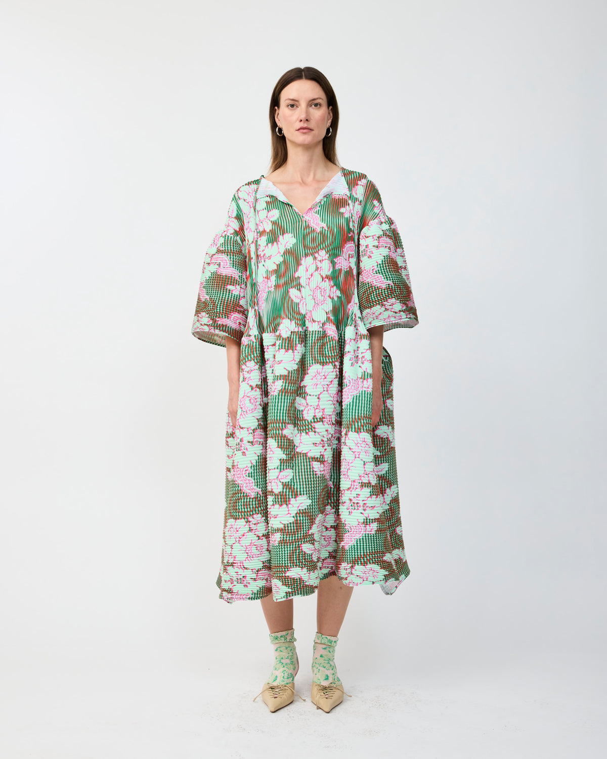 THEKLA HANDPLEATED DRESS IN LIESE