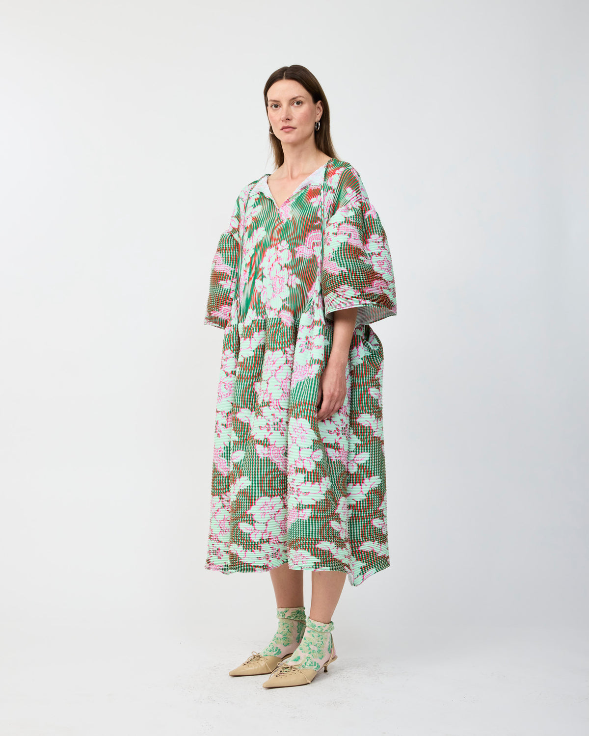 THEKLA HANDPLEATED DRESS IN LIESE
