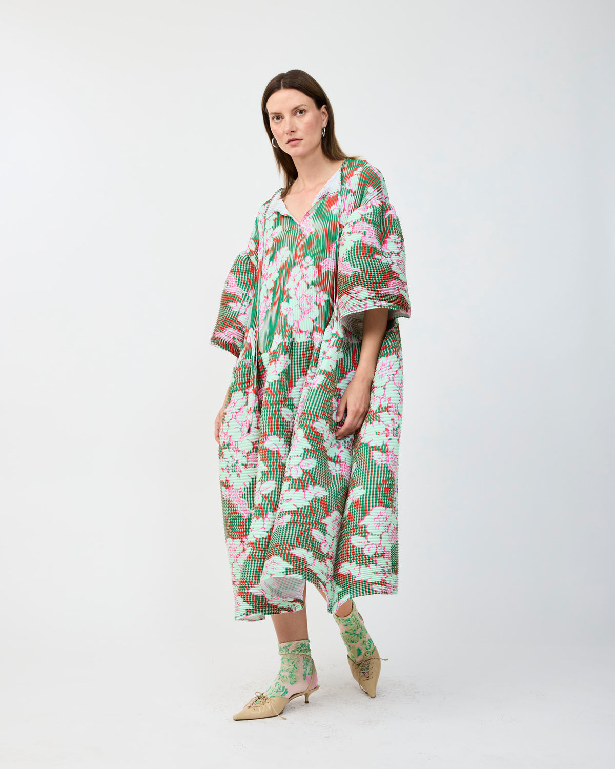 THEKLA HANDPLEATED DRESS IN LIESE