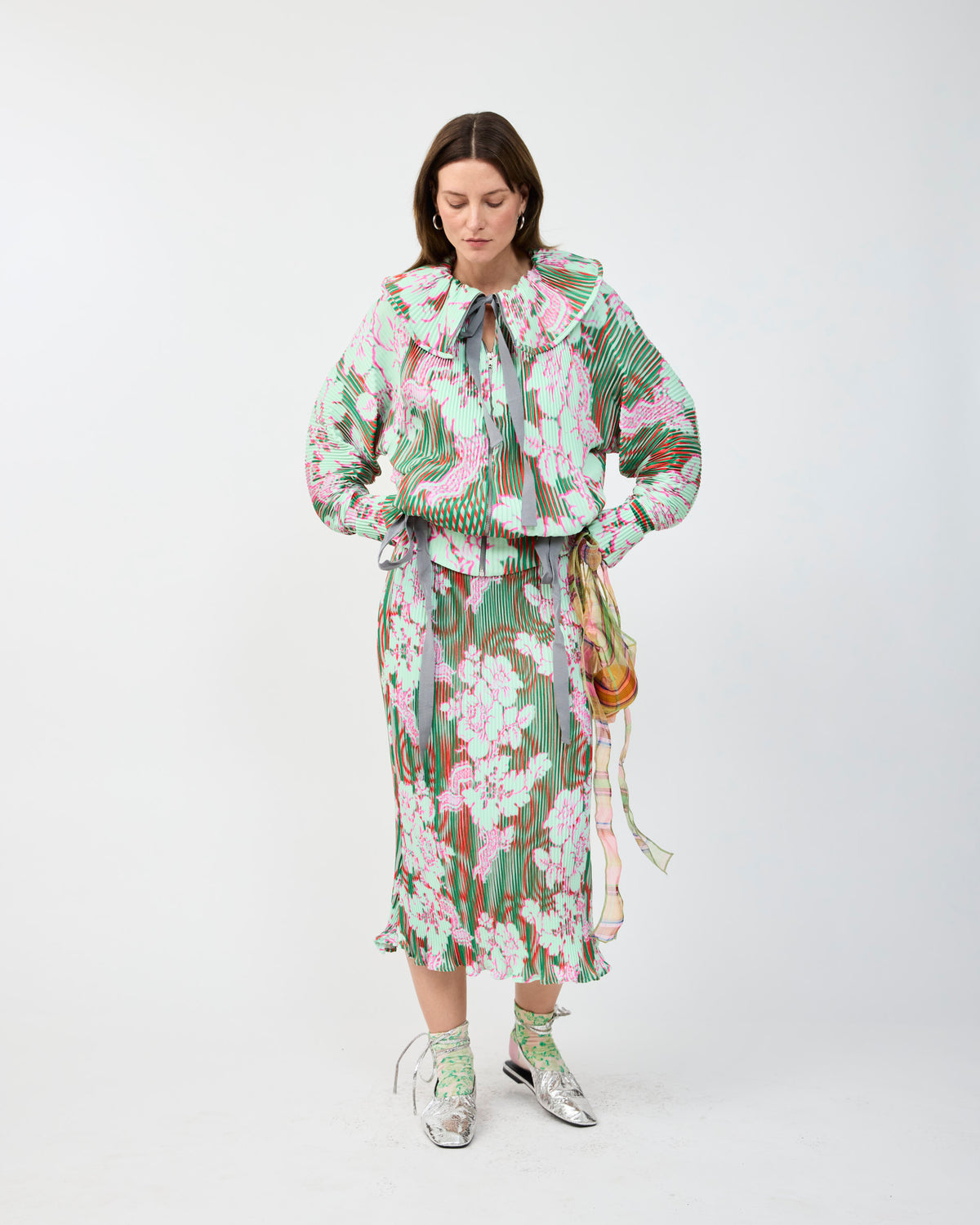 WILLI PLEATED JACKET IN LIESE