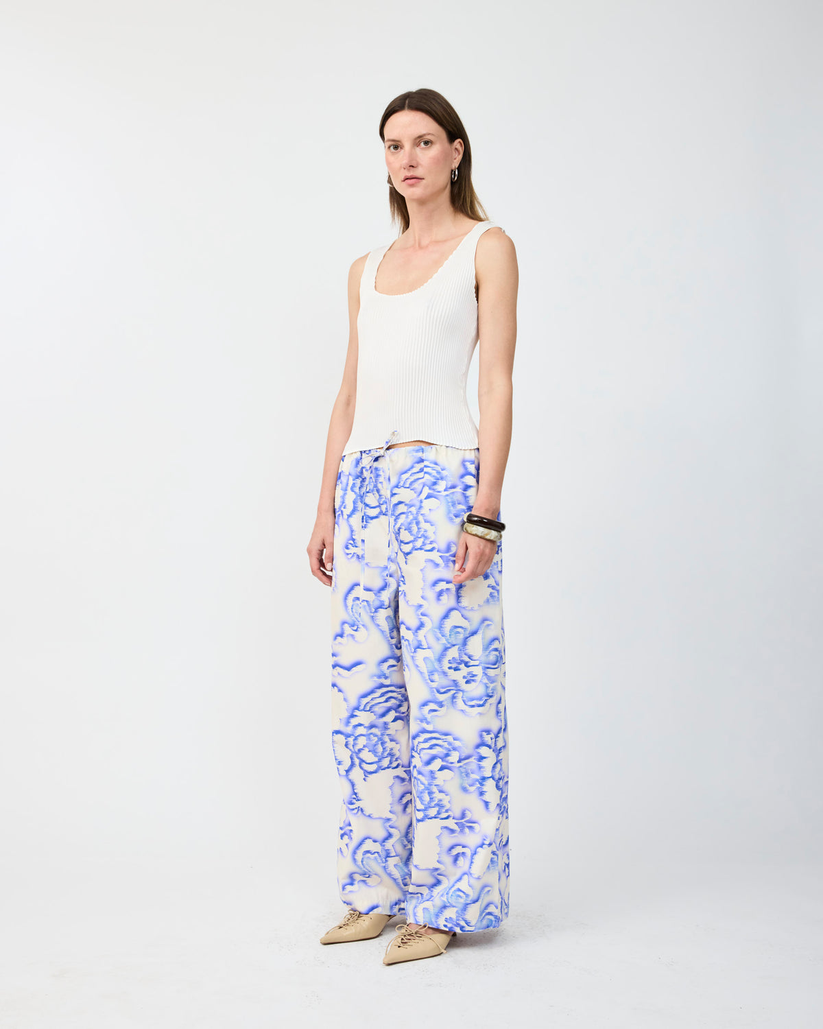 KURT PLEATED TOP IN WHITE