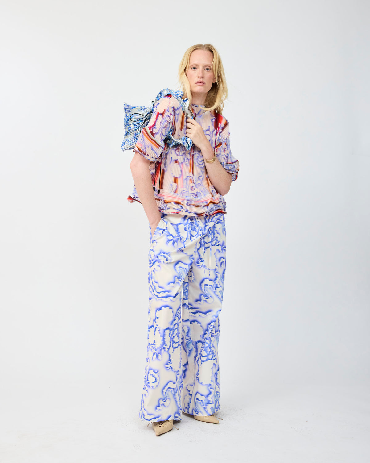 MARTIN PLEATED TOP IN LOTTE