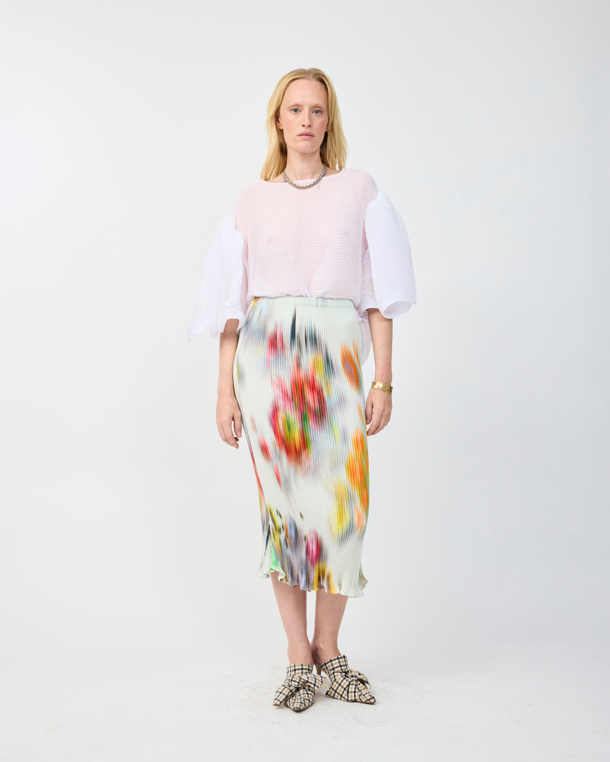 MILLA PLEATED SKIRT IN CLARA