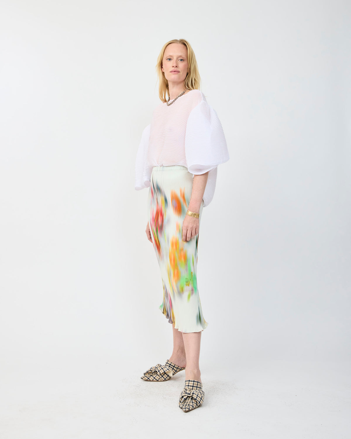MILLA PLEATED SKIRT IN CLARA