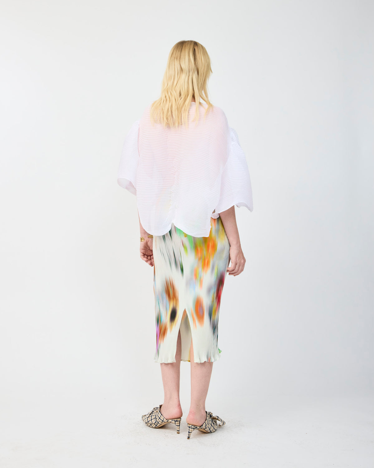 MILLA PLEATED SKIRT IN CLARA