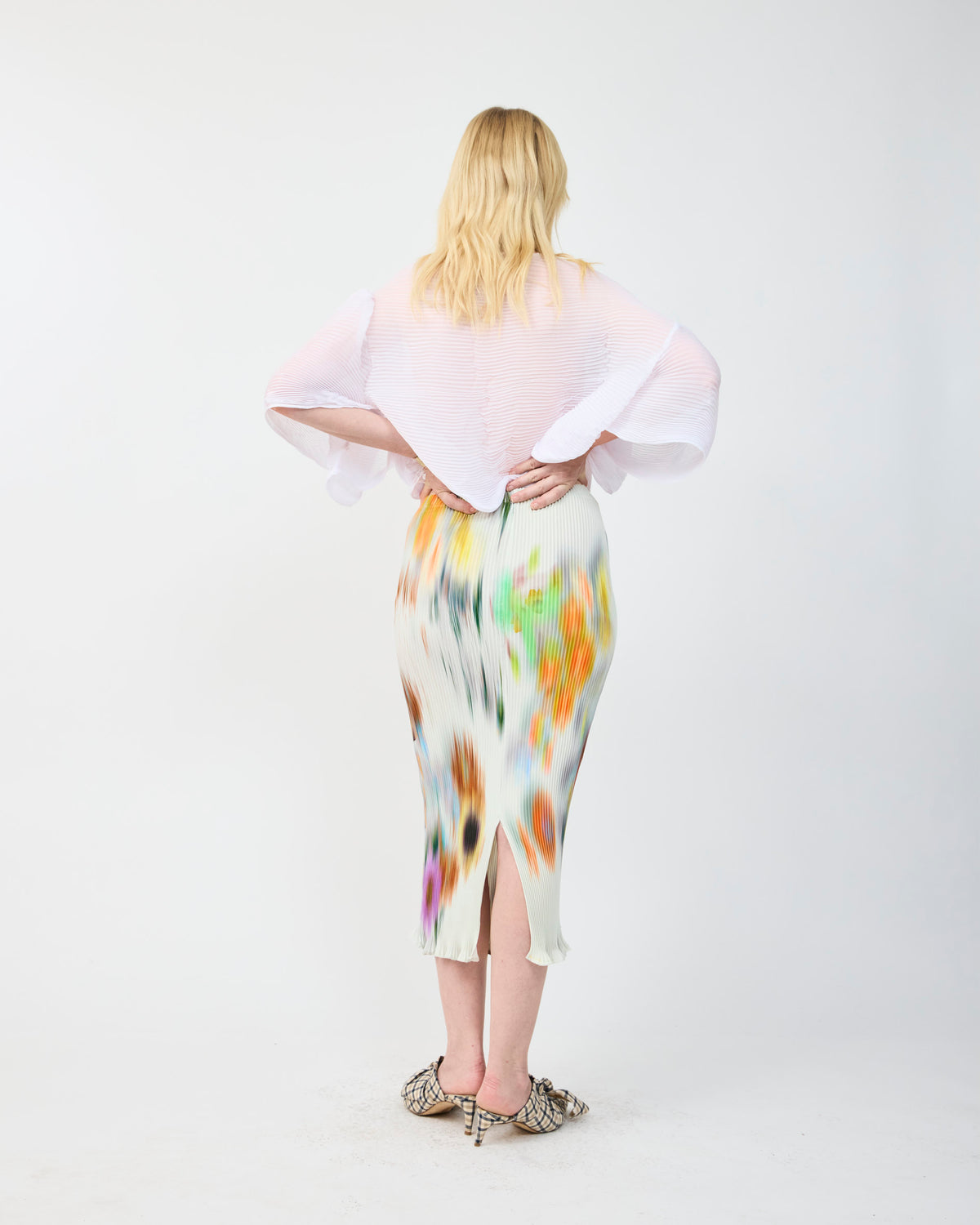 MILLA PLEATED SKIRT IN CLARA