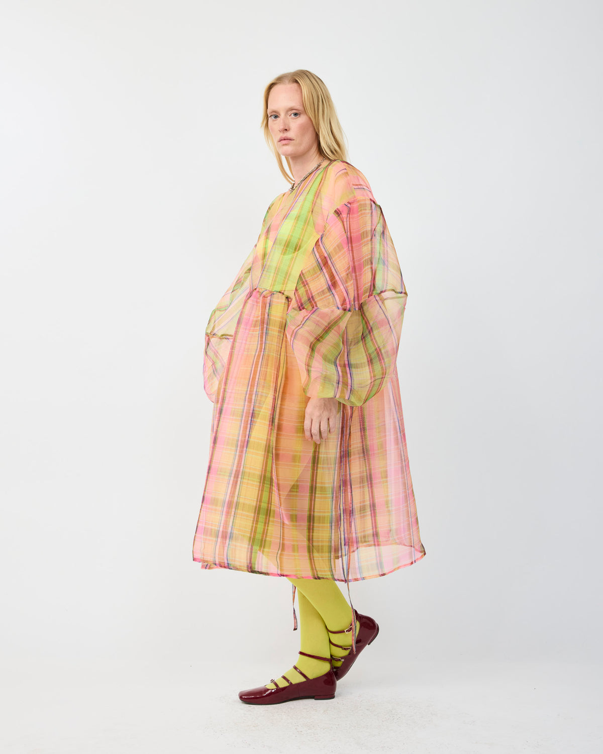 MARCI TRANSPARENT DRESS IN RAINER