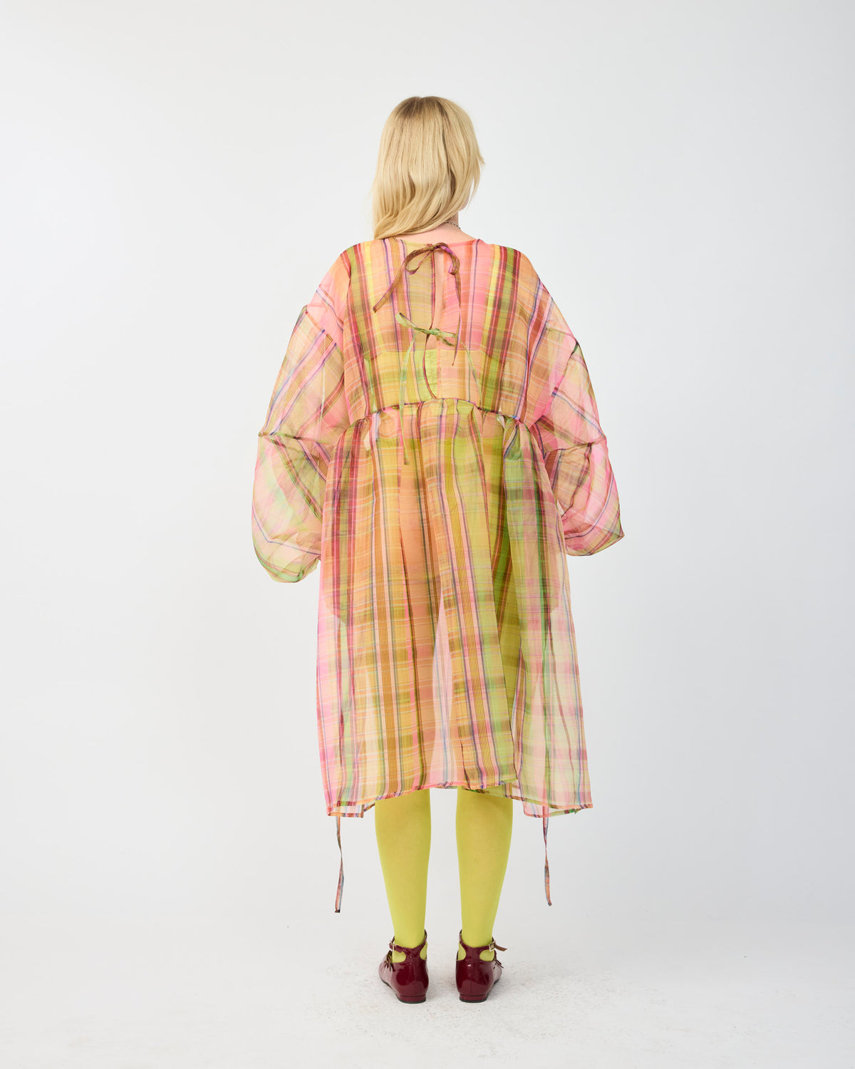 MARCI TRANSPARENT DRESS IN RAINER