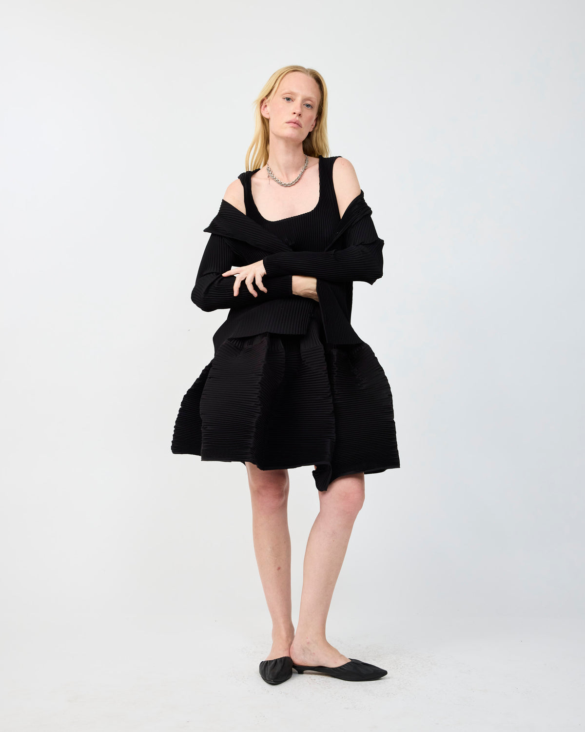 LORENZ PLEATED JACKET IN KOLLI