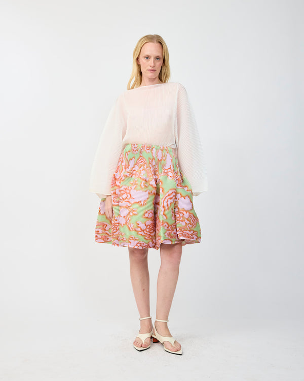 CAMERON PLEATED SKIRT IN AUGUST