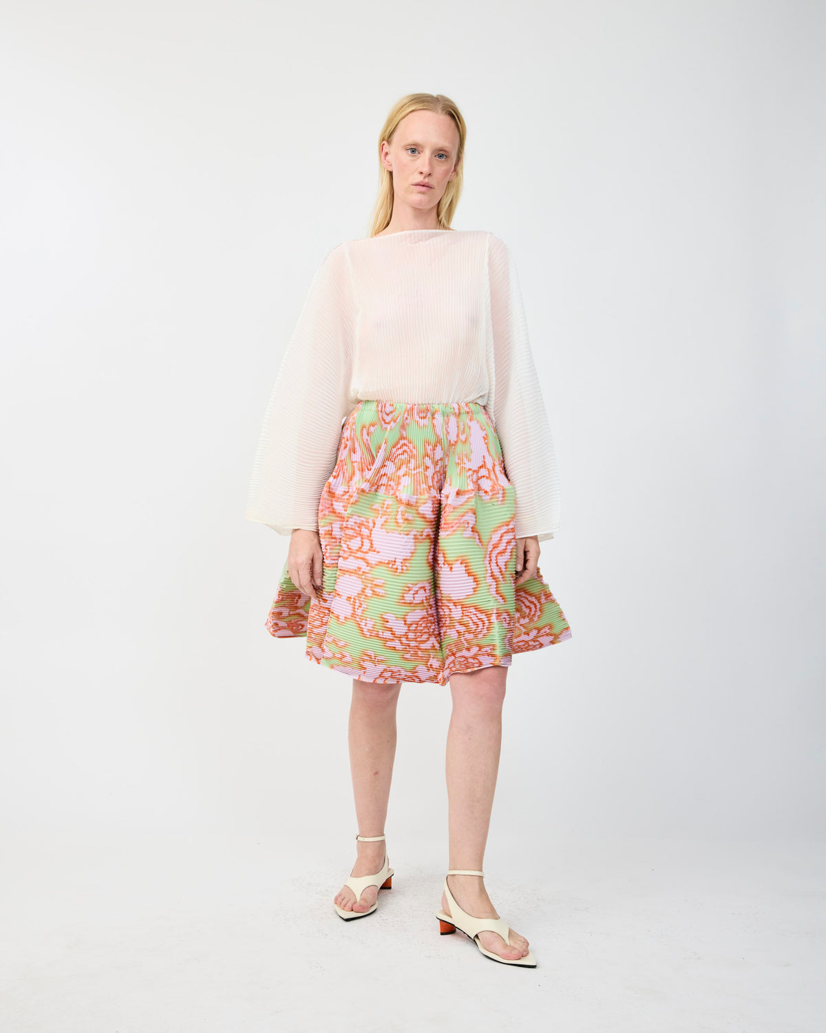 CAMERON PLEATED SKIRT IN AUGUST
