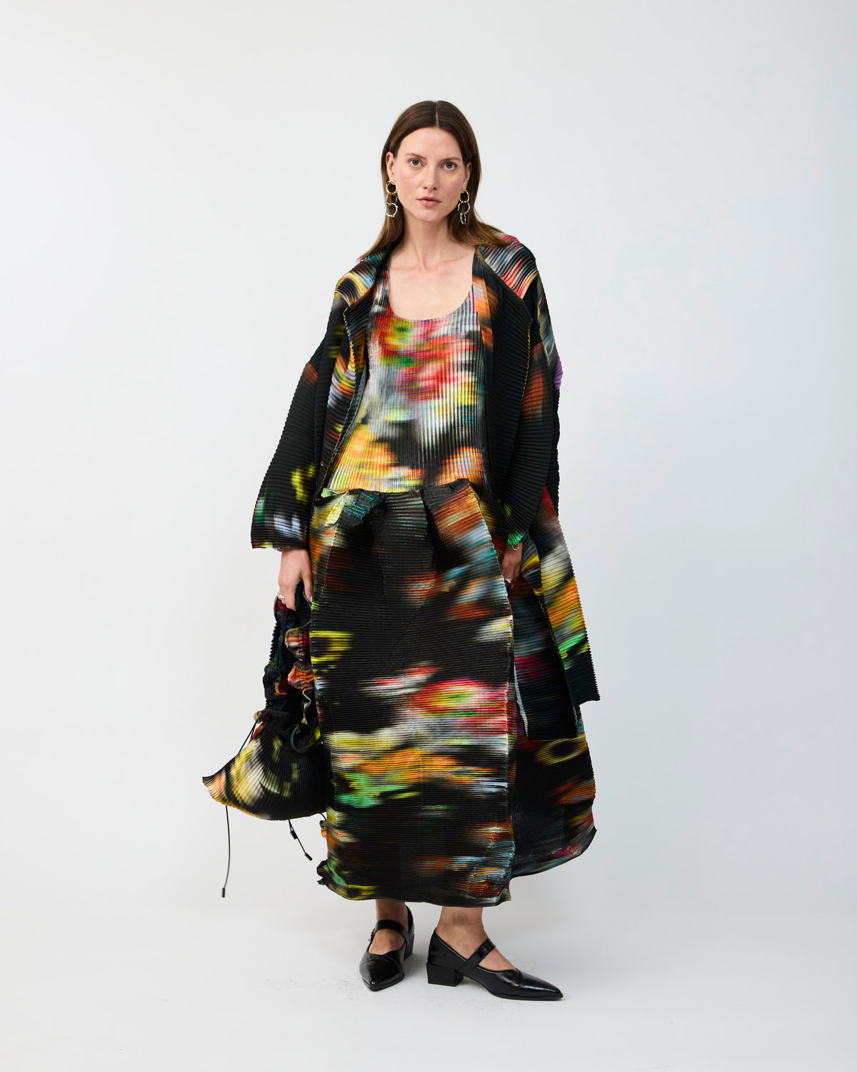 JOHAN HANDPLEATED COAT IN CLARA