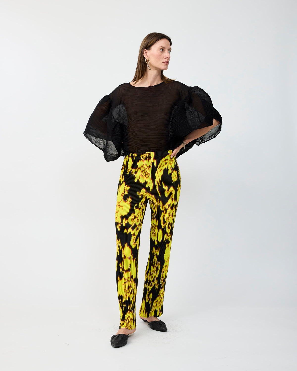JACK PLEATED TROUSERS IN ELECTRIC AUGUST