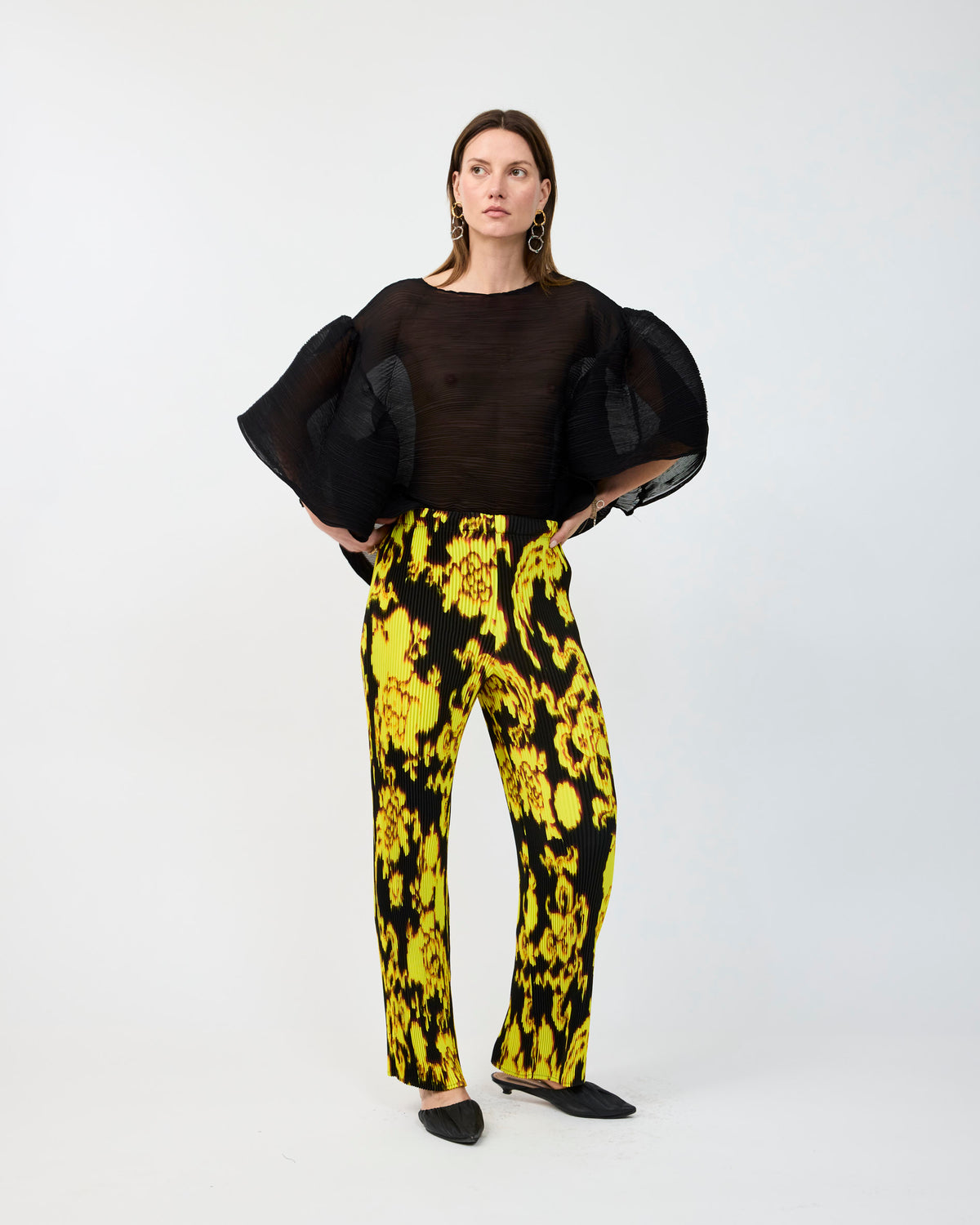 JACK PLEATED TROUSERS IN ELECTRIC AUGUST