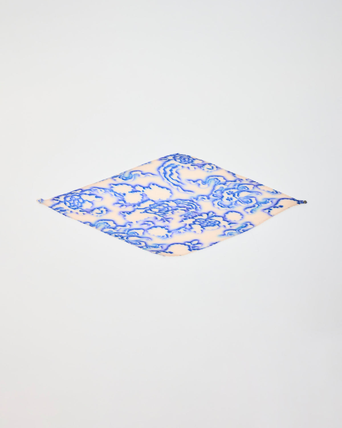 AMADEUS PLEATED SCARF IN AZURE AUGUST