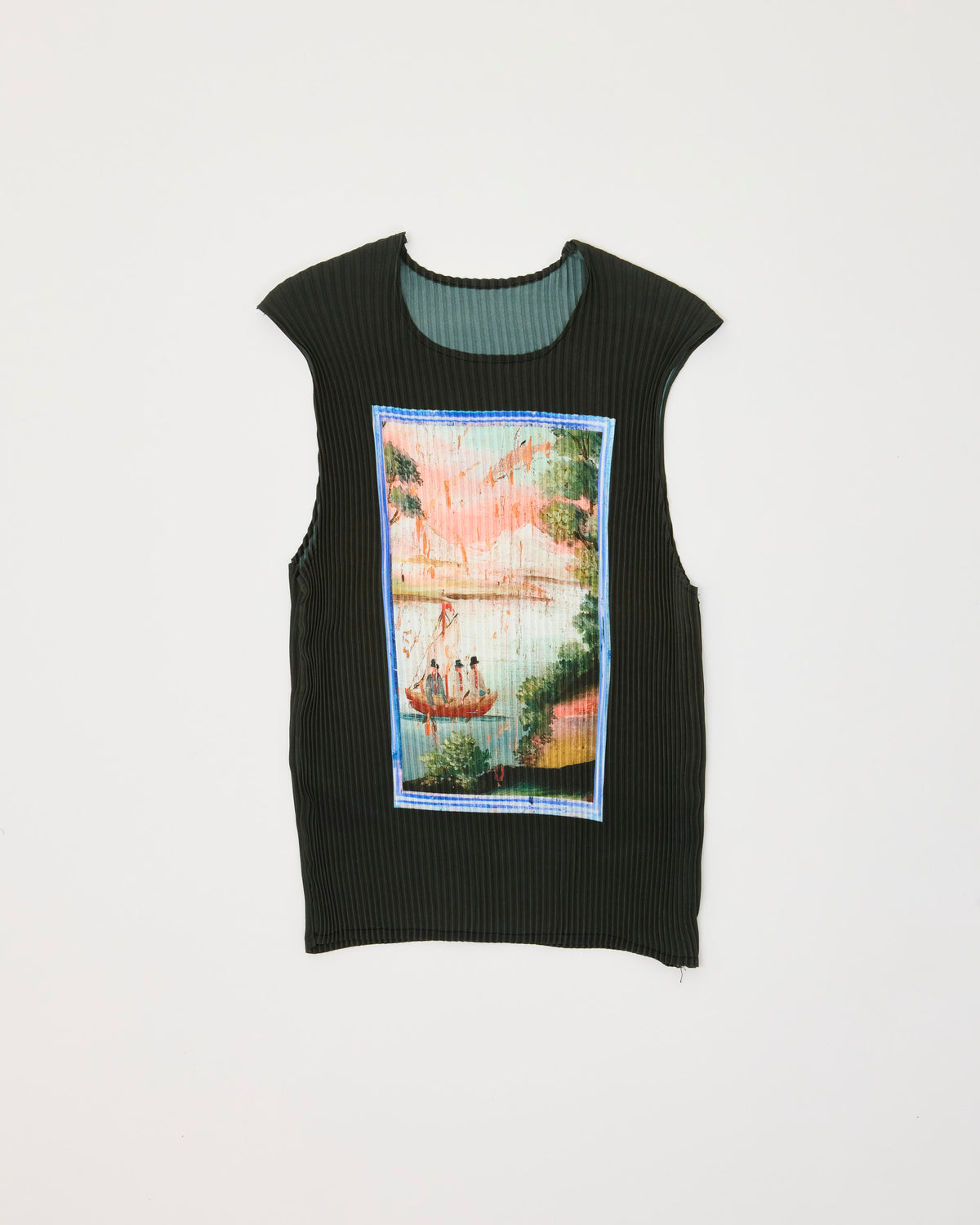 THELMA PLEATED TOP IN BLACK KOLLI