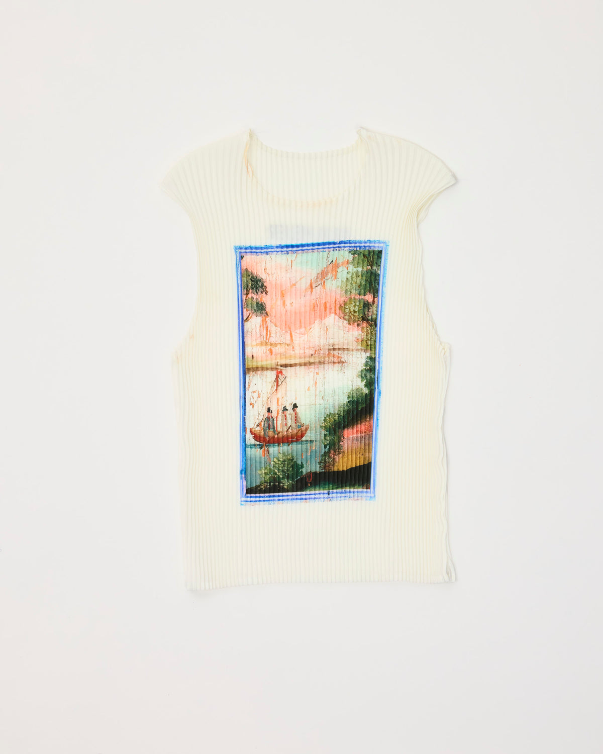 THELMA PLEATED TOP IN WHITE KOLLI