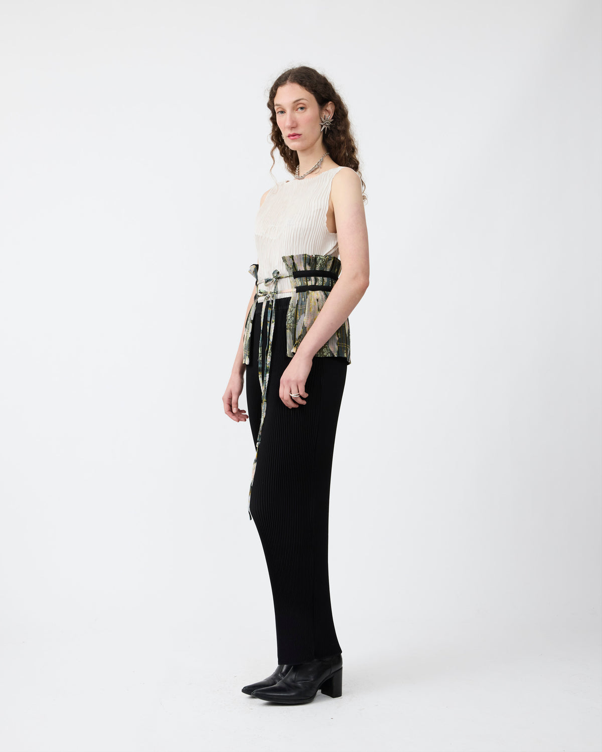 Erika Pleated Belt in Bruno