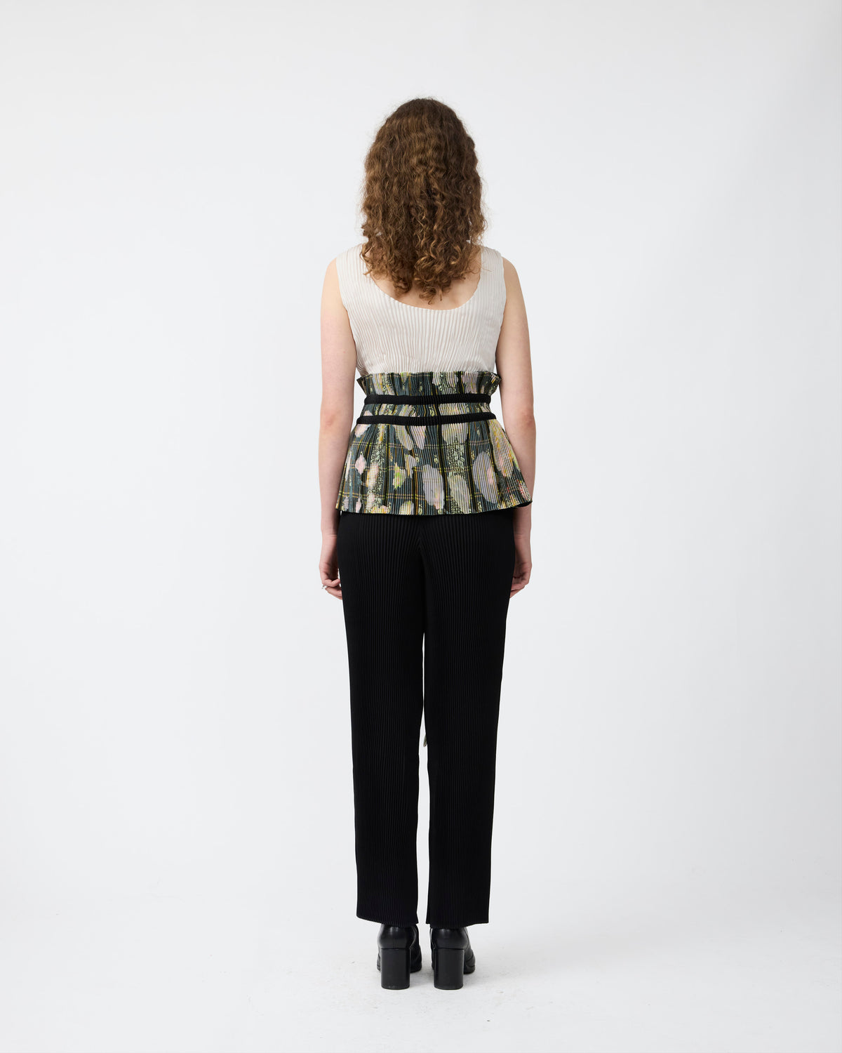 Erika Pleated Belt in Bruno