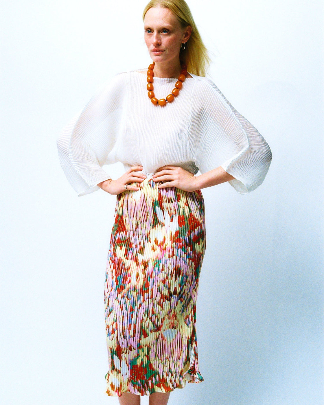 Milla Pleated Skirt in Jim