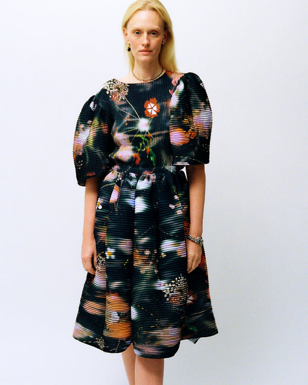 Swani Handpleated Dress in Frances