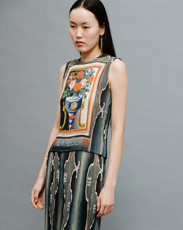 Thelma Pleated Top in Juri