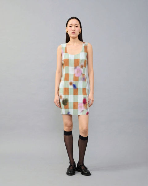 Fritz Pleated Dress in Sven