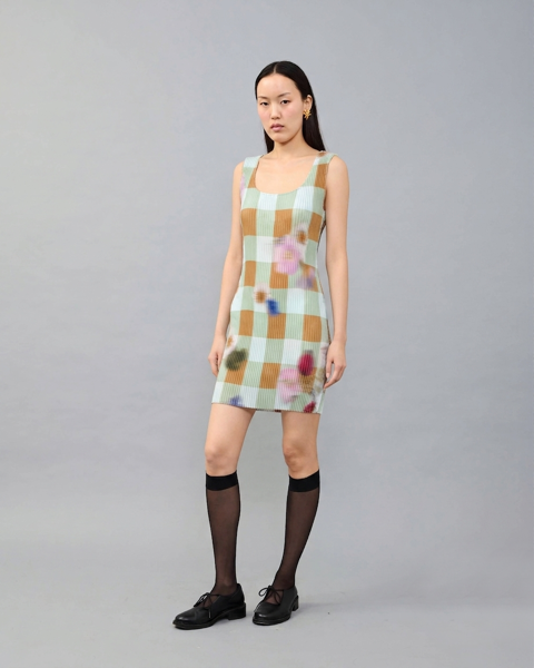 Fritz Pleated Dress in Sven