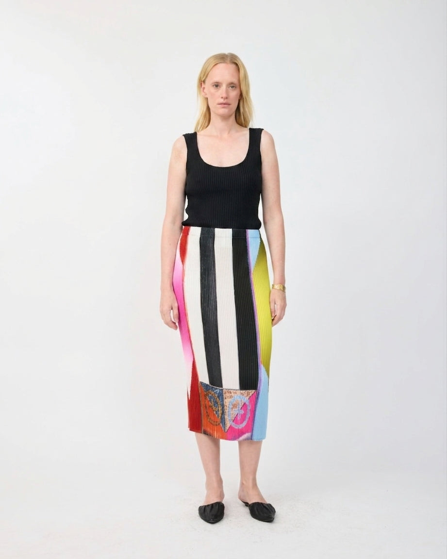 KURT PLEATED TOP IN BLACK