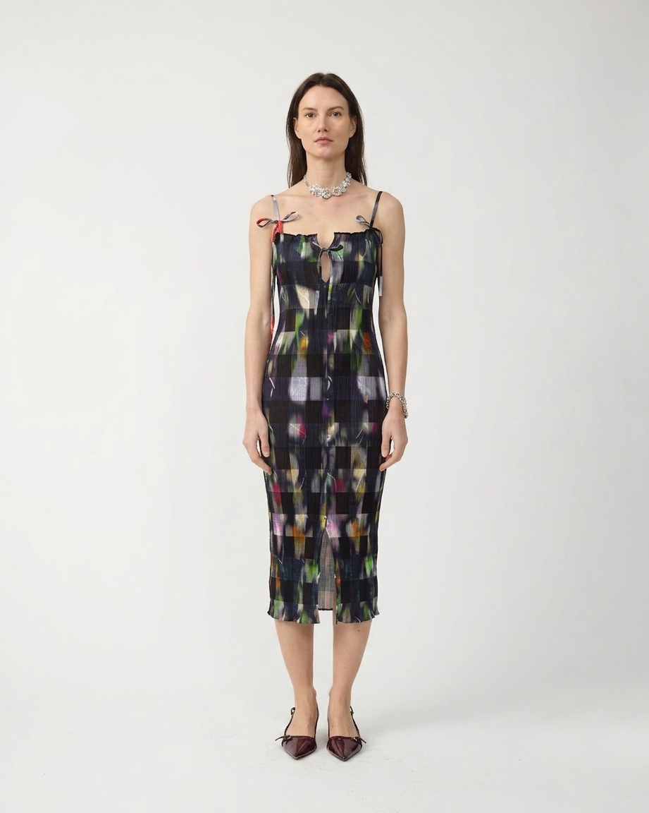 Leni Reversible Smock Dress in Mayu