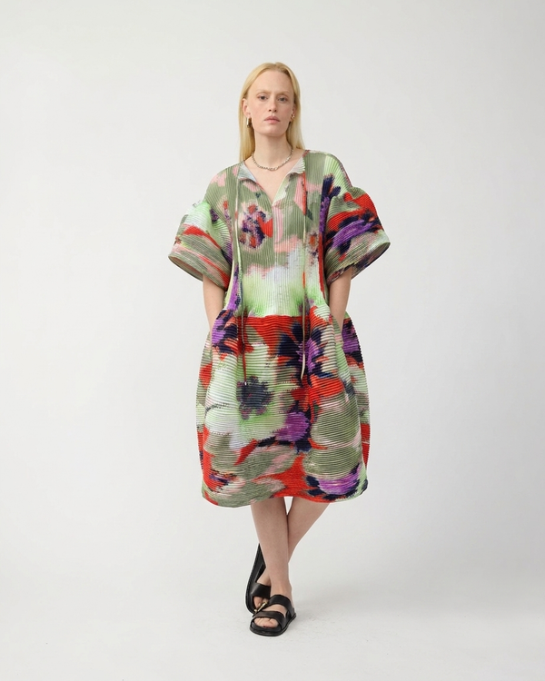 Thekla Handpleated Dress in Gundula