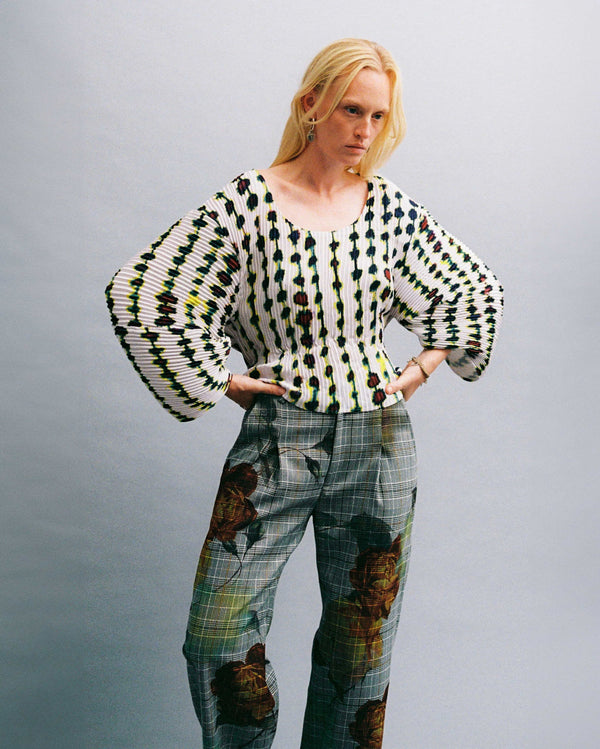 Pollux Handpleated Top in Dax