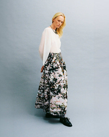 Kenza Handpleated Skirt in Holle