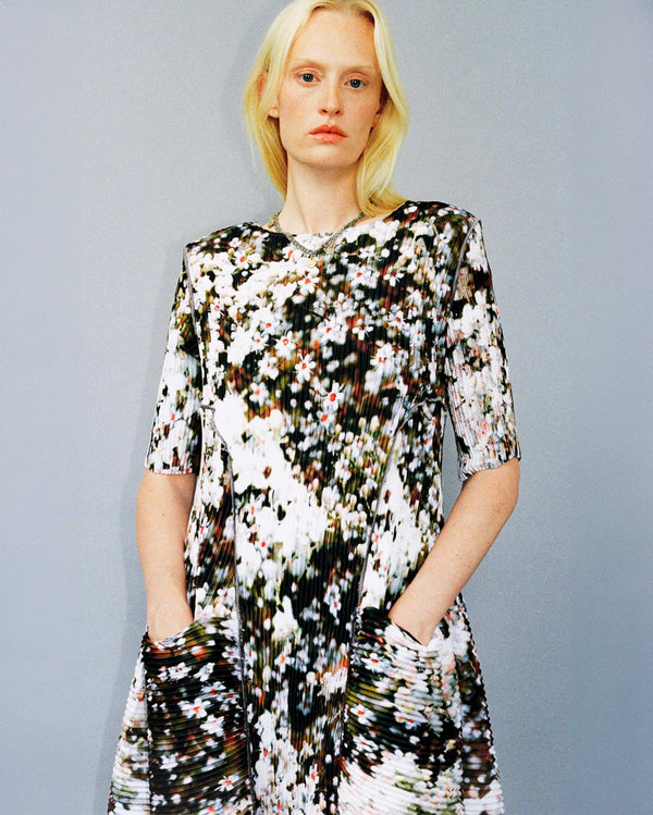 Uma Handpleated Dress in Holle