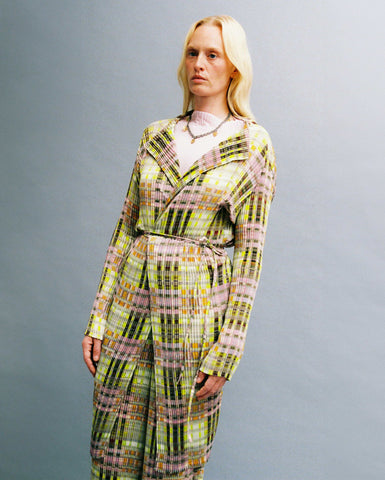 Artur Pleated Jacket in Radomir