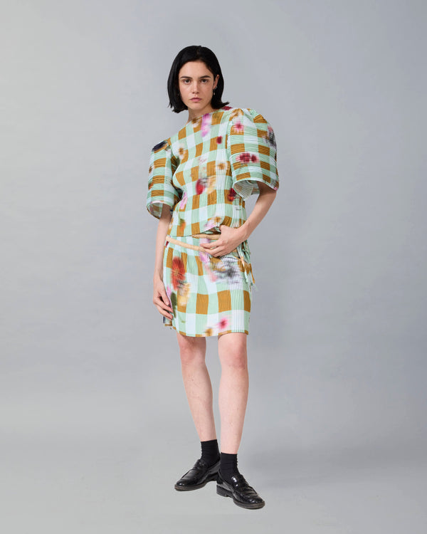 Karlotta Handpleated Top in Sven