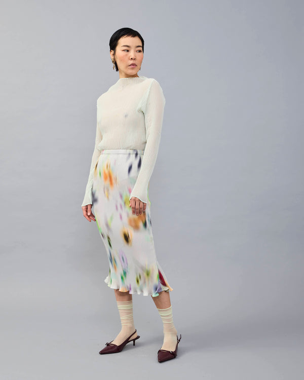 Milla Pleated Skirt in light Mayu