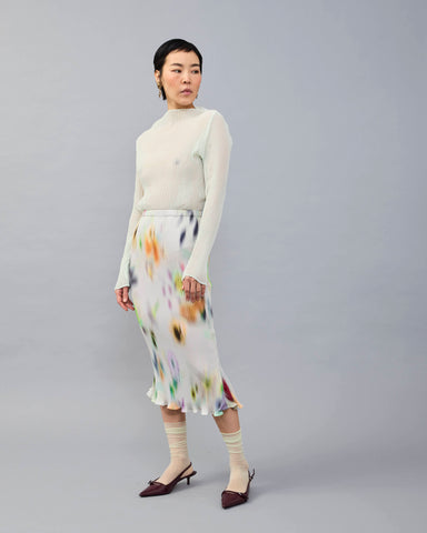 Milla Pleated Skirt in light Mayu