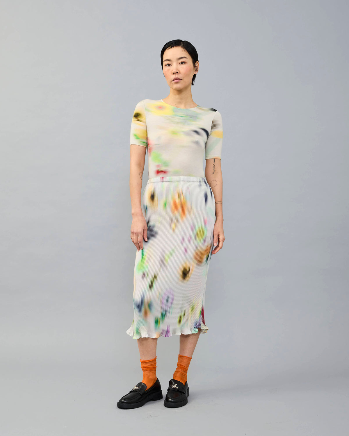 Sui Jersey Top in light Mayu