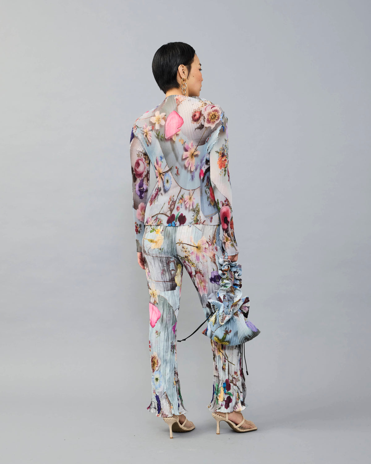 Daliah Crush Pleated Trouser in Maria