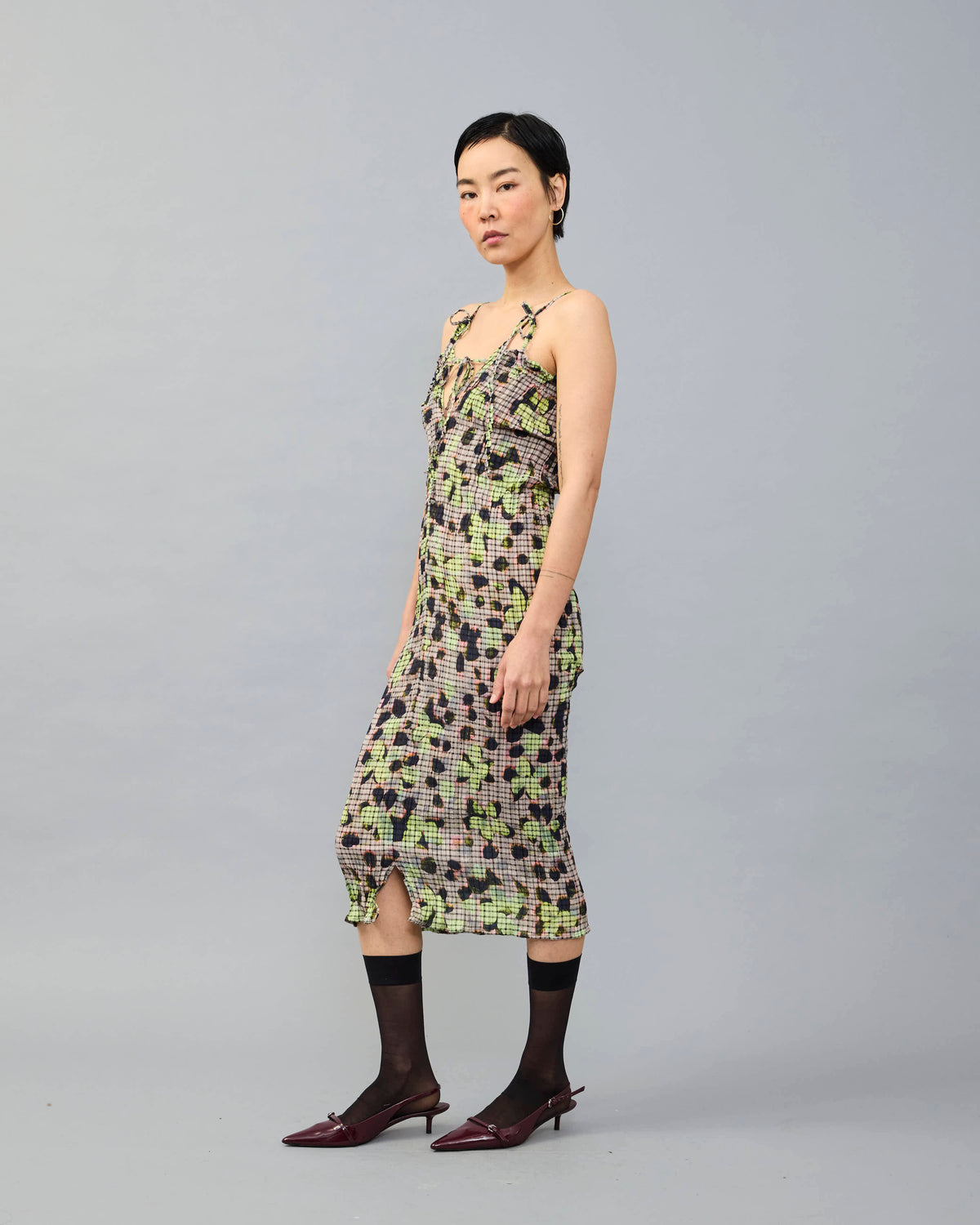 Paskal Crush Pleated Dress in Lillie